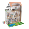 Casa de muñecas de madera, 39 piezas, 3 pisos