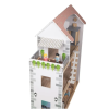 Casa de muñecas de madera, 39 piezas, 3 pisos