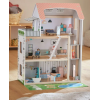 Casa de muñecas de madera, 39 piezas, 3 pisos