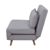 Comfortable recliner chair with adjustable backrest and soft upholstery