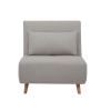 Comfortable recliner chair with adjustable backrest and soft upholstery