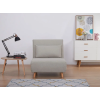 Comfortable recliner chair with adjustable backrest and soft upholstery