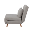 Comfortable recliner chair with adjustable backrest and soft upholstery