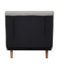 Comfortable recliner chair with adjustable backrest and soft upholstery