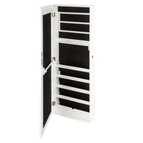 Jewelry cabinet with mirror, 36 x 110 x 9.5 cm, lockable - LIVARNO Home