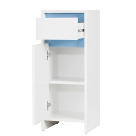 Oslo side cabinet with door and drawer, functional for every home