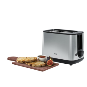 AEG T3-1-3ST 7 – Tostadora de acero inoxidable de 800 W, 2 rebanadas