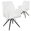 HOMELUX Drehstühle 2er-Set, Polster mit Metallbeinen, bis 110 kg
