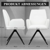 HOMELUX Drehstühle 2er-Set, Polster mit Metallbeinen, bis 110 kg
