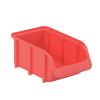 Stapelbare Sichtlagerbox Rot, Kunststoff Organizer 216x183x74 mm, 1 Stück