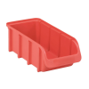 Stapelbare Sichtlagerbox Rot, Kunststoff Organizer 216x183x74 mm, 1 Stück