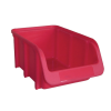 Stapelbare Sichtlagerbox Rot, Kunststoff Organizer 216x183x74 mm, 1 Stück