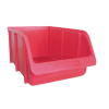 Stapelbare Sichtlagerbox Rot, Kunststoff Organizer 216x183x74 mm, 1 Stück