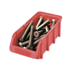 Stapelbare Sichtlagerbox Rot, Kunststoff Organizer 216x183x74 mm, 1 Stück