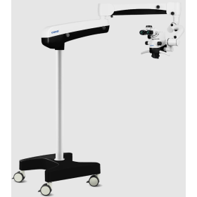 Операционный микроскоп COXO C-CLEAR 2 Pro премиум-класса с апохроматической оптикой, плавным увеличением 0,4–2,5× и встроенной 4K-камерой в головке микроскопа