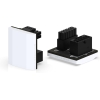 Adaptador de GPU STD 12+4P blanco EE. UU. EZDIY-FAB, aluminio de 180 de espesor