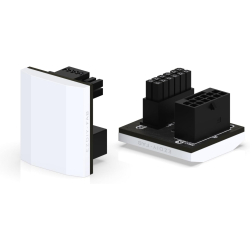 EZDIY-FAB US-white-12+4P STD GPU adapter, 180-Thin Alu