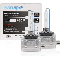 Wattstar D1S 6000K, замена ксеноновой лампы, ксеноновая лампа HID D1S, 35W HID лампа головного света, IP68 водонепроницаемая....