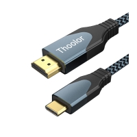 USB C zu HDMI Kabel 2m, 4K 60Hz Thunderbolt 4 zu HDMI Kabel, Kompatibel mit MacBook, iPad Pro, Galaxy Serie, Surface, XPS, HP, etc