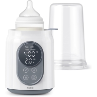 Nuliie Calientabiberones 6 en 1 con pantalla LCD digital, temporizador, control de temperatura inteligente y apagado automático, calentador de alimentos y descongelador sin BPA para leche materna o de fórmula