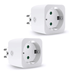EXTRASTAR WLAN Smart Steckdose Alexa Steckdose Smart Home WiFi Steckdose, Alexa Zubehör, Stromverbrauch Messen, Zeitplan, Fernzugriff, Funktioniert mit Alexa, Google Home, SmartThings, 16A,2er Pack