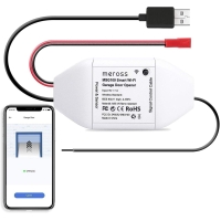 Meross Smart WLAN відкривач гаражних воріт, керування через додаток, сумісний з Alexa, Google Assistant та SmartThings, не потребує концентратора