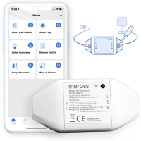 Meross Universal Smart Switch, 10A DIY Smart Switch Compatible with Alexa, Google Home and SmartThings, WiFi Switch with Voice Control