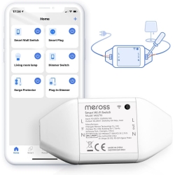 Універсальний розумний перемикач Meross, розумний перемикач 10A DIY, сумісний із Alexa, Google Home і SmartThings, перемикач WiFi із голосовим керуванням