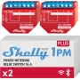 Shelly Plus 1PM Interruptor de relé WiFi y Bluetooth con medición de corriente Automatización del hogar Funciona con Alexa y Google Home iOS y Android App No Hub Required DIY Lights Control (Pack de 2)