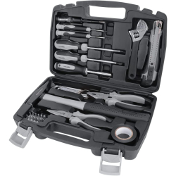 Amazon Basics Household Tool Set, Plastic, Black/Grey, 32 pcs.