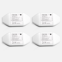 Meross Universal Smart Switch, 10A DIY Smart Switch compatible with Alexa, Google Home and SmartThings, WiFi Switch with Voice Control, Remote Control and Time Function, 4PCS.