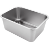 ASelected 304 Stainless Steel Large Rectangular Washing Up Bowl 10 Litre Dishwasher Mixing Bowl Plastic Free 33 x 24 x 15 cm