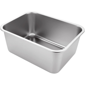 ASelected 304 Stainless Steel Large Rectangular Washing Up Bowl 10 Litre Dishwasher Mixing Bowl Plastic Free 33 x 24 x 15 cm