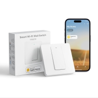 Meross Smart Wall Switch, 1 Way, 1 Channel, Wi-Fi Switch, Compatible with Apple HomeKit Siri, Alexa, Google Assistant and SmartThings (Neutral Wire Required)