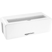 Amazon Basics - Cable organizer box to hide and organize cables, large size, White