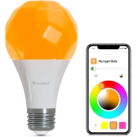 Умная светодиодная лампа Nanoleaf Essentials E27 RGBW с регулируемой яркостью — светодиодные фонари с резьбой 16 млн цветов и Bluetooth, совместимая с Google Home Apple Homekit