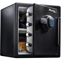 Master Lock safe fireproof and waterproof with numerical code, triple protection - flight, fire and flood, electronic combination, 33.6L, 45.3 x 41.5 x 49.1 cm