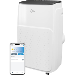 Мобільний кондиціонер SUNTEC Impuls 3.5 Eco R290 з витяжним шлангом, охолоджувачем і осушувачем для приміщень до 60 м² - 12 000 BTU 3517 Вт