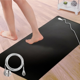 Earthing mat set EU standard, anti-static mat, earthing pad for yoga, under the desk, table top, sofa, better sleeping (60 * 90 cm)