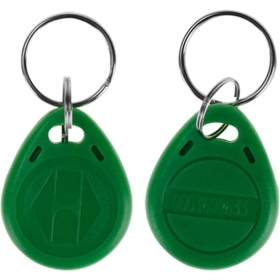LIBO 125KHz Smart ID Card Tag Schlüssel RFID Zugangskontrolle Karte Schlüssel Proximity EM4100 TK4100 Schlüsselanhänger NFC Token Badge Holder (100, Grün)