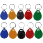 HFeng (Pack de 10) 125 kHz RFID de control de acceso de proximidad clave de la tarjeta EM4100 llavero inteligente tarjeta de identificación para la puerta del sistema de cerradura eléctrica NFC etiqueta token (Mix Color)