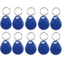 HFeng 125 kHz T5577 / EM4305 RFID key fob, inscribable, NFC tags, token, proximity identification, access control, key, fob card for security entry system, color blue (50)