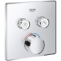 Grohe SmartControl - квадратный смеситель с 2 отводами, цвет хром (Ref.29148000)