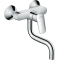 hansgrohe Logis Grifo monomando de cocina, de pared, cromado