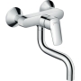 hansgrohe Logis single-lever kitchen mixer, wall-mounted, chrome