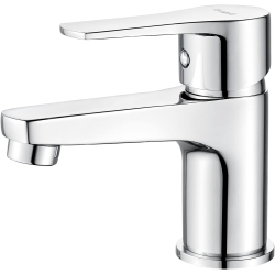 Ibergrif, M11357, Grifo de Lavabo, Cold Start, Ahorro de Energía del 10 por ciento, Latón, Cromado