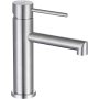 ONECE brushed stainless steel tap for bathroom, with spout height 105 mm, matt