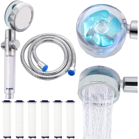ZOCONE Shower Head with 1.5M Hose, High Pressure Water Saving Anti-scale Shower Head, with 6 Filter Element