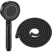 Water-saving shower head, high-pressure shower head, shower head with hose 1.5M, hand shower shower with 5 spray modes