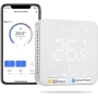 Termostato de caldera inteligente WiFi Meross, termostato de calefacción de pared para calderas de gas/agua, compatible con Apple HomeKit, Alexa, Google Assistant.